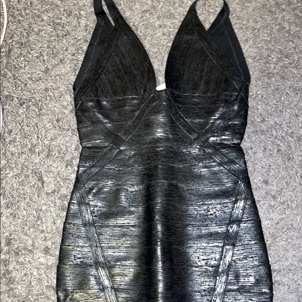 Women black bodycon dress